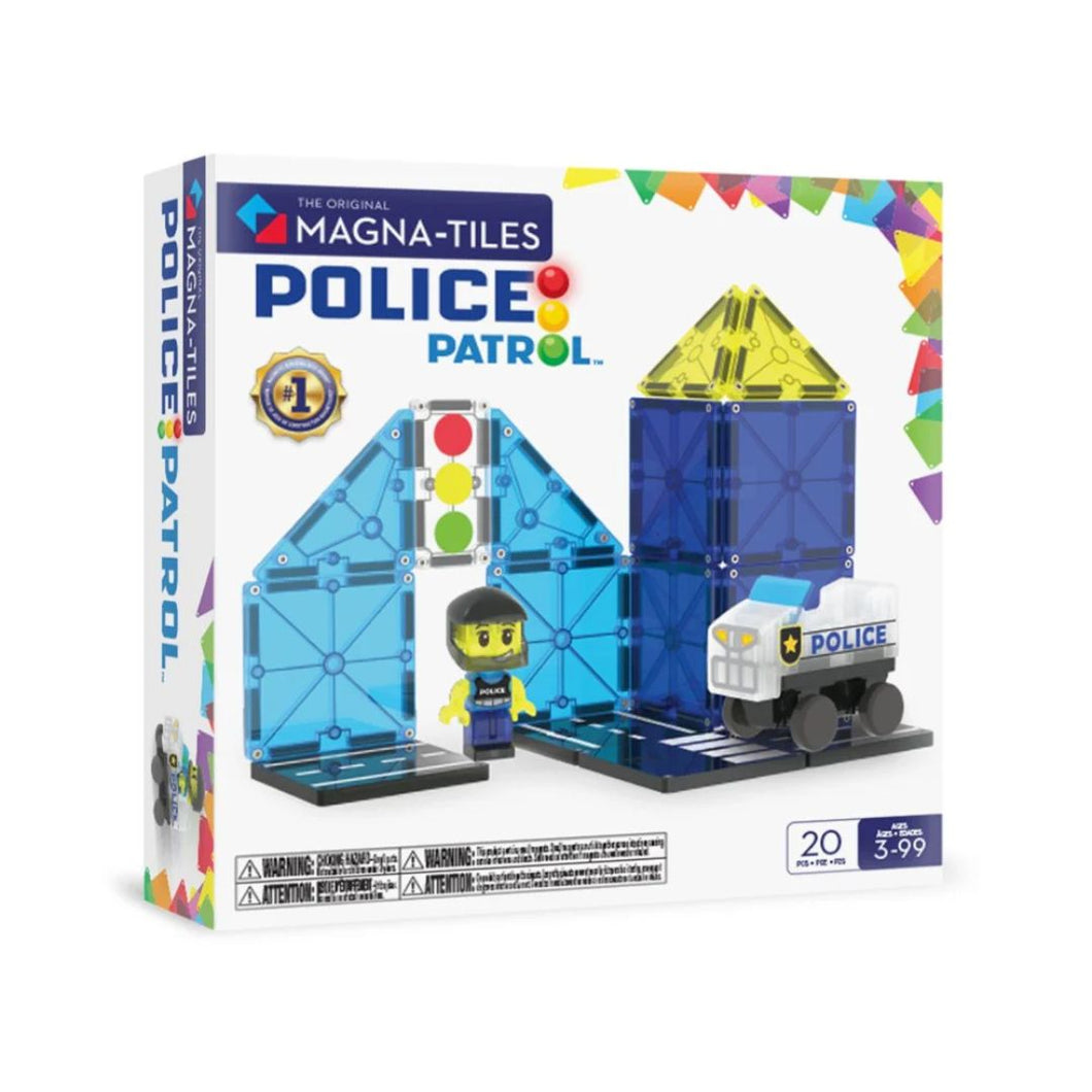 Magna Tiles 20pc Police Patrol ** PRE ORDER August **