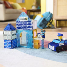 Load image into Gallery viewer, Magna Tiles 35pc Police Station ** PRE ORDER August **
