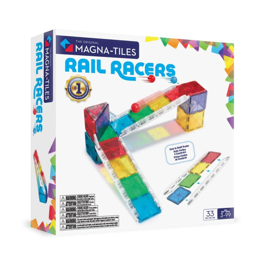 Magna Tiles 33pc Rail Racers