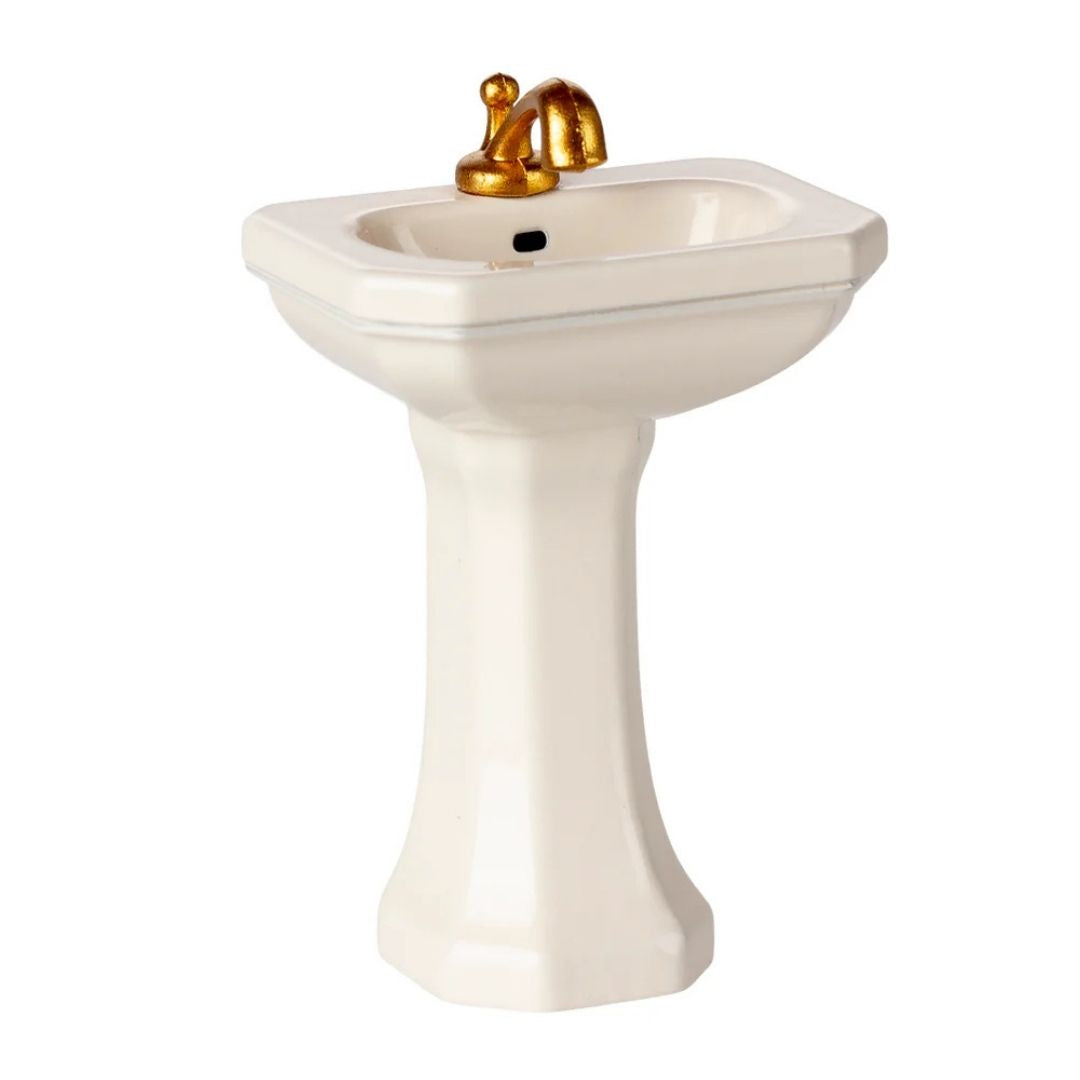 Maileg Bathroom Sink Mouse Off White