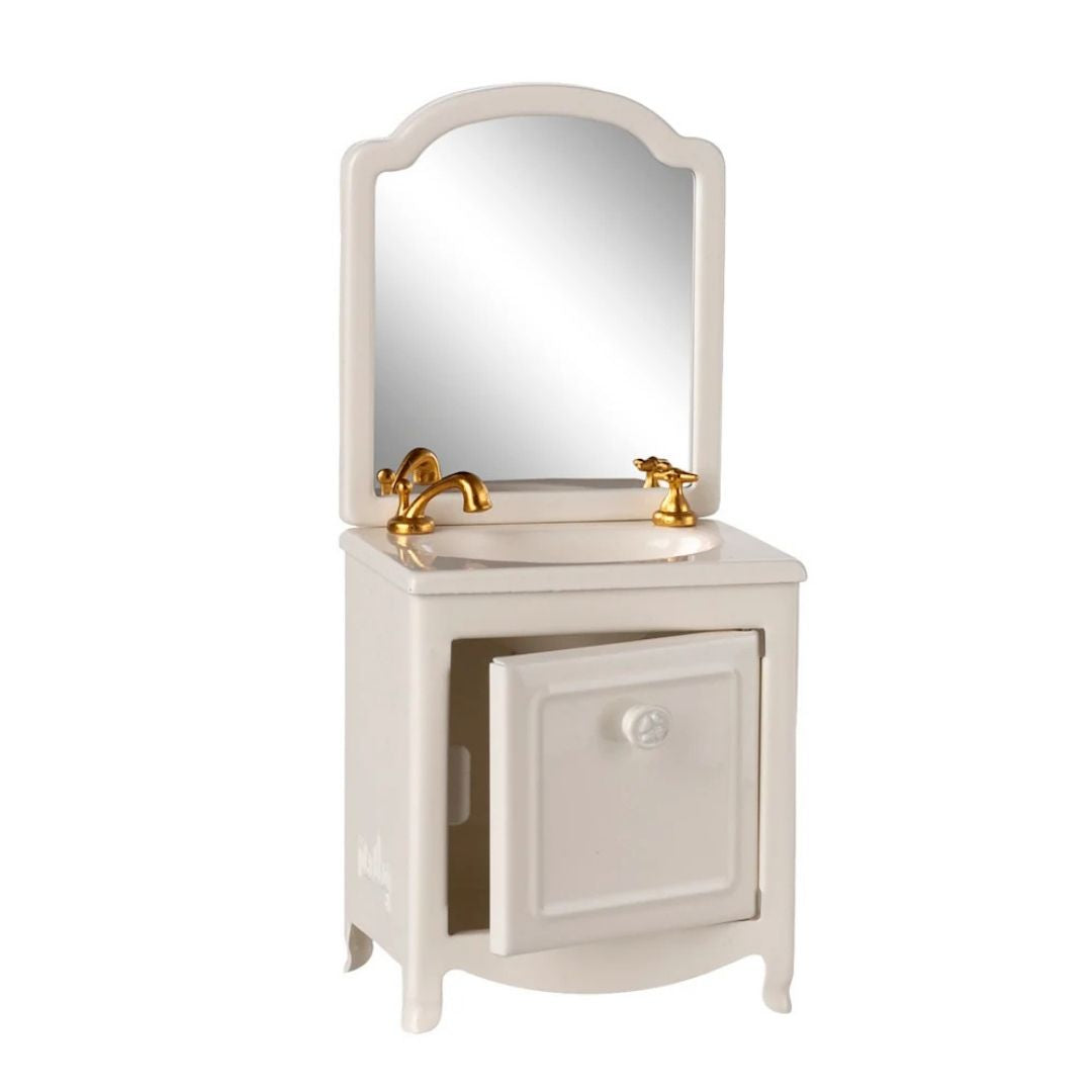 Maileg Sink Dresser Mouse Off White