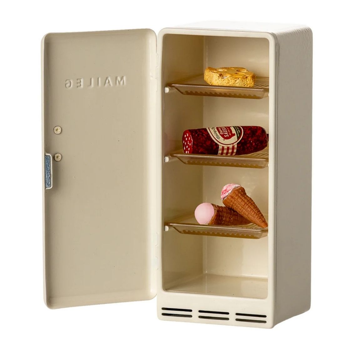 Maileg Fridge Mouse Off White