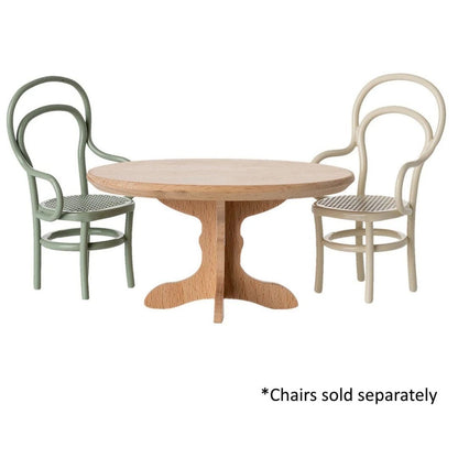Maileg Oval Dining Table Mouse Nature