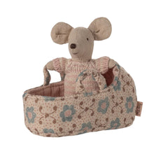 Load image into Gallery viewer, Maileg Baby Mouse in Carry Cot (Assorted) ** PRE-ORDER November **
