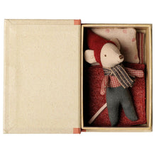 Load image into Gallery viewer, Maileg Christmas Mouse Baby in Book Box ** PRE-ORDER October **
