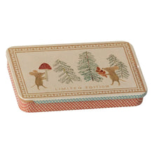 Load image into Gallery viewer, Maileg Metal Box Sliding Lid Christmas Mice ** PRE-ORDER November **
