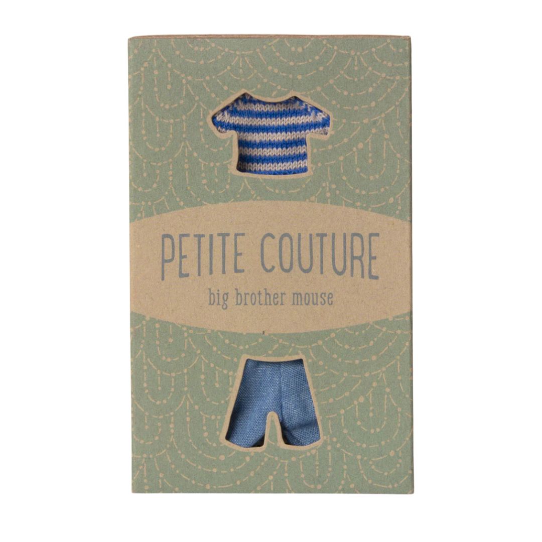 Maileg Knitted Sweater and Pants Big Brother Mouse