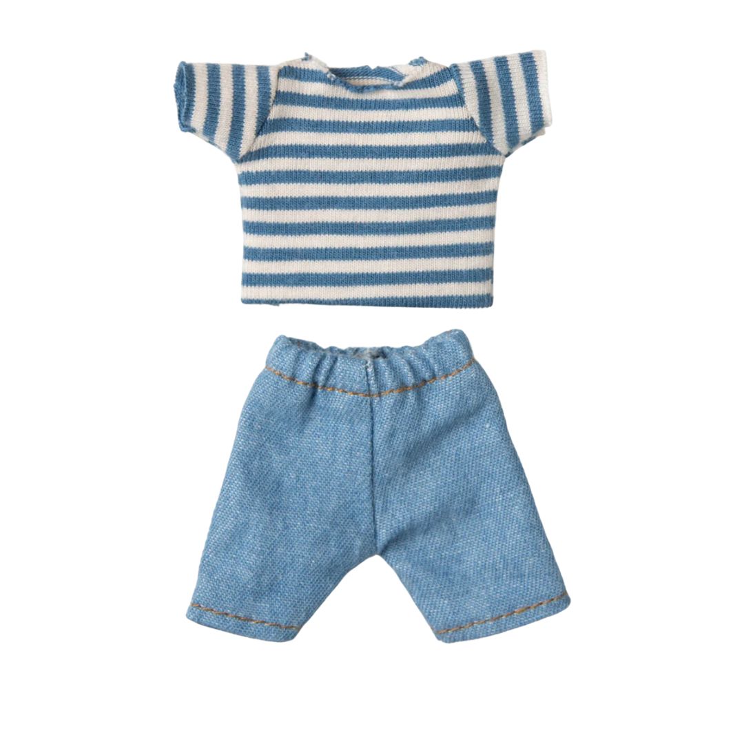 Maileg Knitted Sweater and Pants Big Brother Mouse