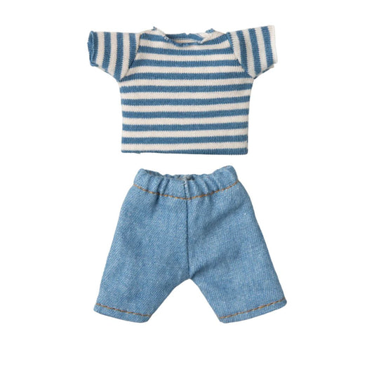Maileg Knitted Sweater and Pants Big Brother Mouse