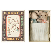 Load image into Gallery viewer, Maileg Twins Baby Mice in Matchbox 2025 ** PRE-ORDER April **
