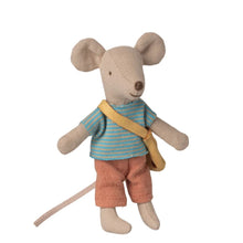 Load image into Gallery viewer, Maileg Little Brother Mouse with Bag ** PRE-ORDER August **
