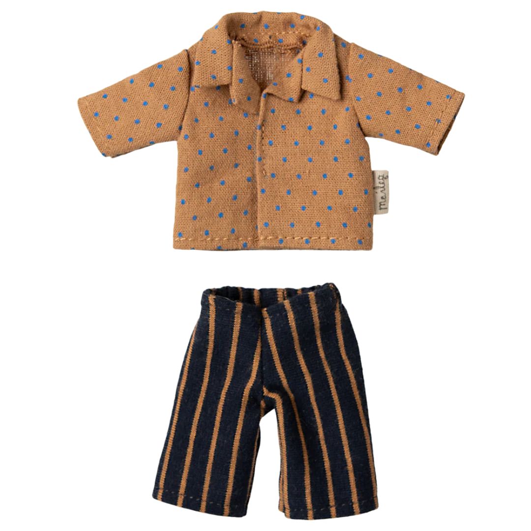 Maileg Shirt and Striped Pants for Dad Mouse