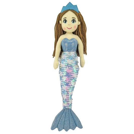 45cm Mermaid Marina Blue/White