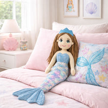Load image into Gallery viewer, 45cm Mermaid Marina Blue/White
