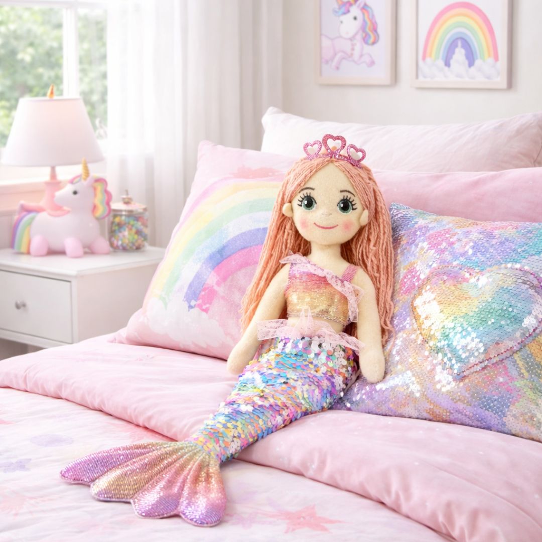 45cm Mermaid Emma Gradient Rainbow