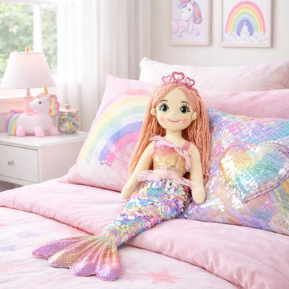 45cm Mermaid Emma Gradient Rainbow