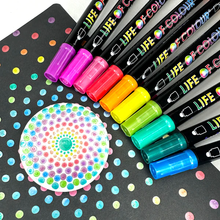 Load image into Gallery viewer, Life of Colour Metallic Dot Markers Acrylic Paint Pens
