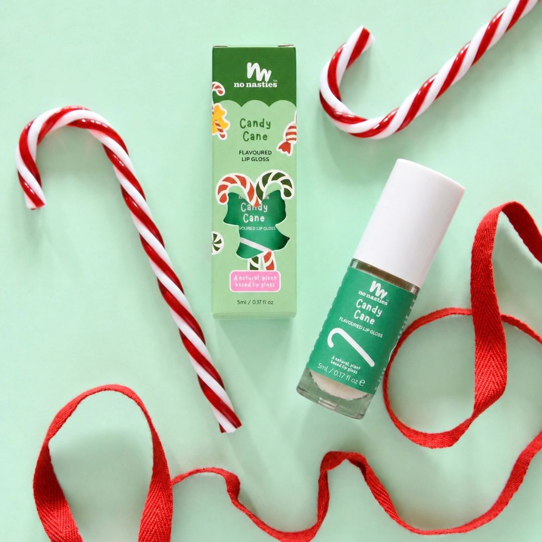 No Nasties Kids Candy Cane Natural Kids Lip Gloss