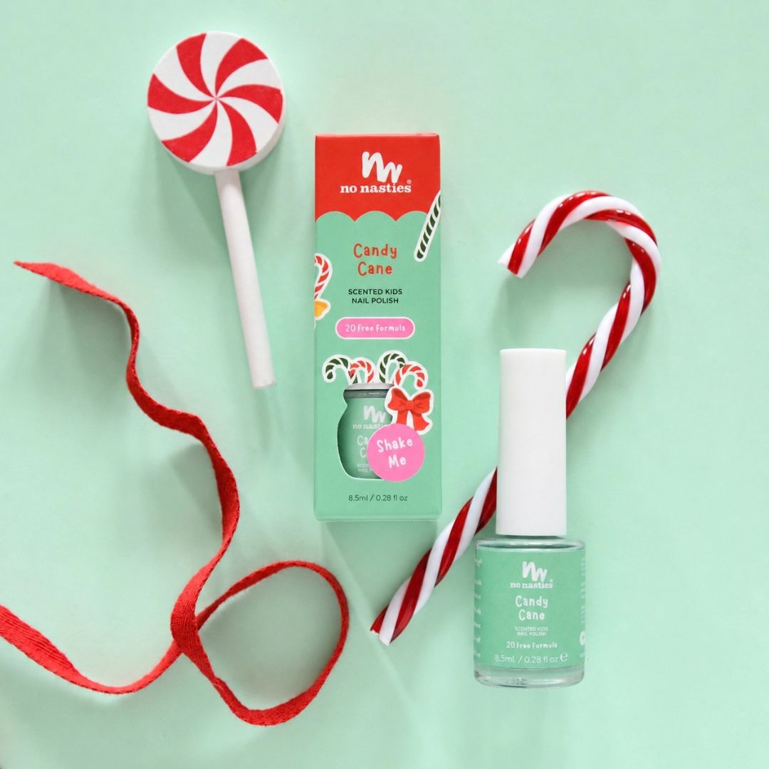 No Nasties Kids Candy Cane Scented Kids Nail Polish
