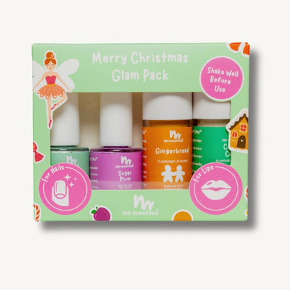 No Nasties Kids Merry Christmas Glam Gift Set