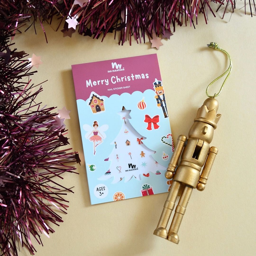 No Nasties Kids Christmas Themed Kids Nail Stickers