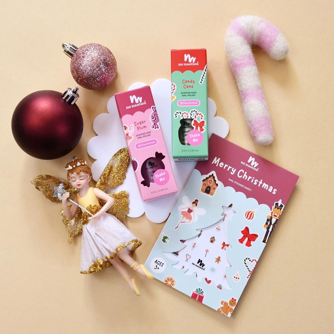 No Nasties Kids Christmas Themed Kids Nail Stickers
