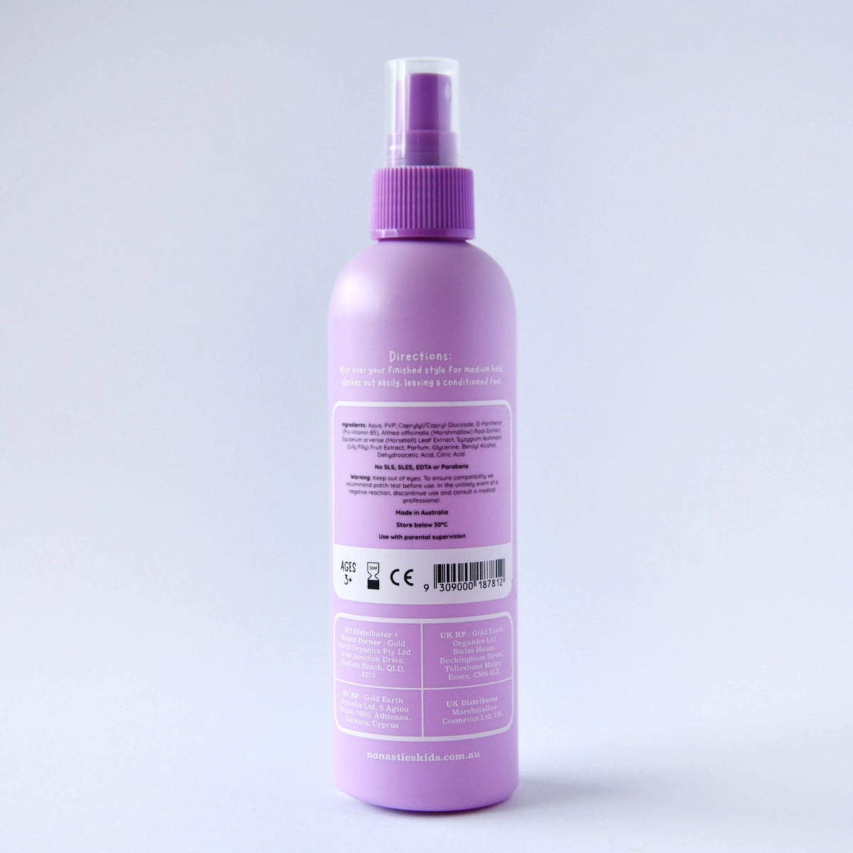 No Nasties Kids Natural Alcohol Free Hair Spray