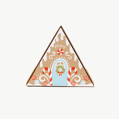 Oh Flossy Christmas Gingerbread House Mini Mani Set