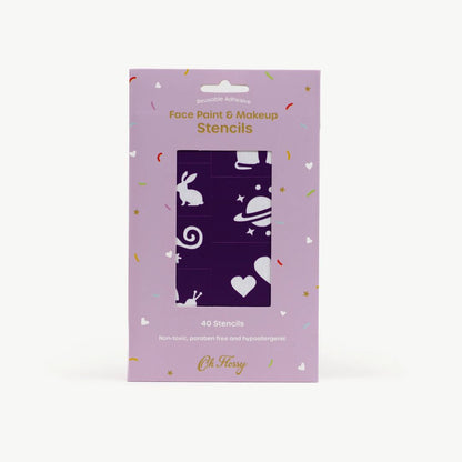 Oh Flossy Face Paint & Makeup Stencils - Purple