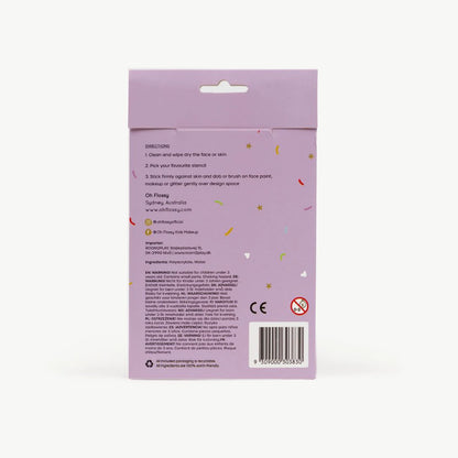 Oh Flossy Face Paint & Makeup Stencils - Purple