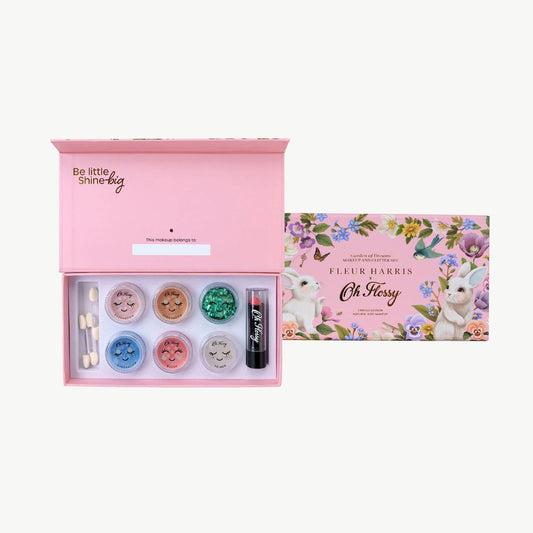 Oh Flossy X Fleur Harris - Garden of Dreams Collection Deluxe Makeup & Glitter Set