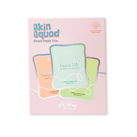 Oh Flossy Skincare - Skin Squad Sheet Mask Trio