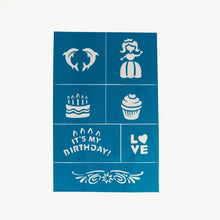 Load image into Gallery viewer, Oh Flossy Face Paint &amp; Makeup Stencils - Teal
