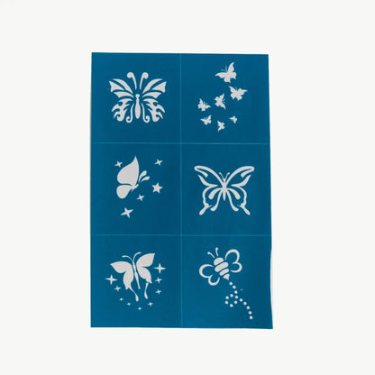 Oh Flossy Face Paint & Makeup Stencils - Teal