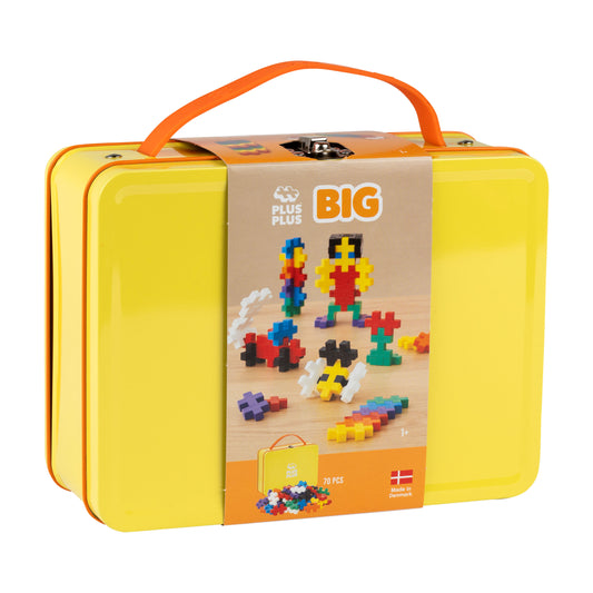 Plus-Plus BIG 70pcs Metal Suitcase Basic Colours