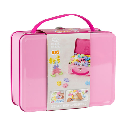 Plus-Plus BIG 70pcs Metal Suitcase Pastel Colours