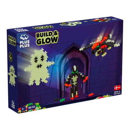 Plus-Plus 360pcs Build and Glow - Glow in the Dark