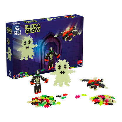 Plus-Plus 360pcs Build and Glow - Glow in the Dark