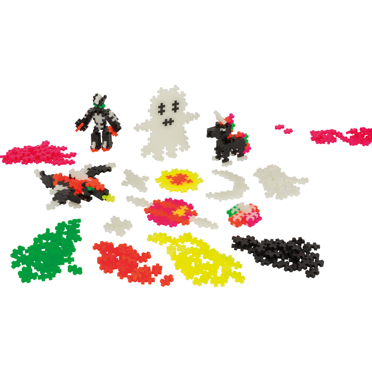 Plus-Plus 360pcs Build and Glow - Glow in the Dark