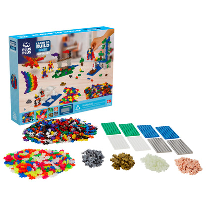 Plus-Plus 700pcs Basic Colours - Learn to Build Super Set