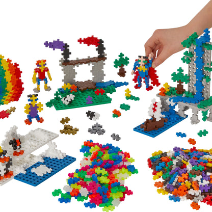 Plus-Plus 700pcs Basic Colours - Learn to Build Super Set