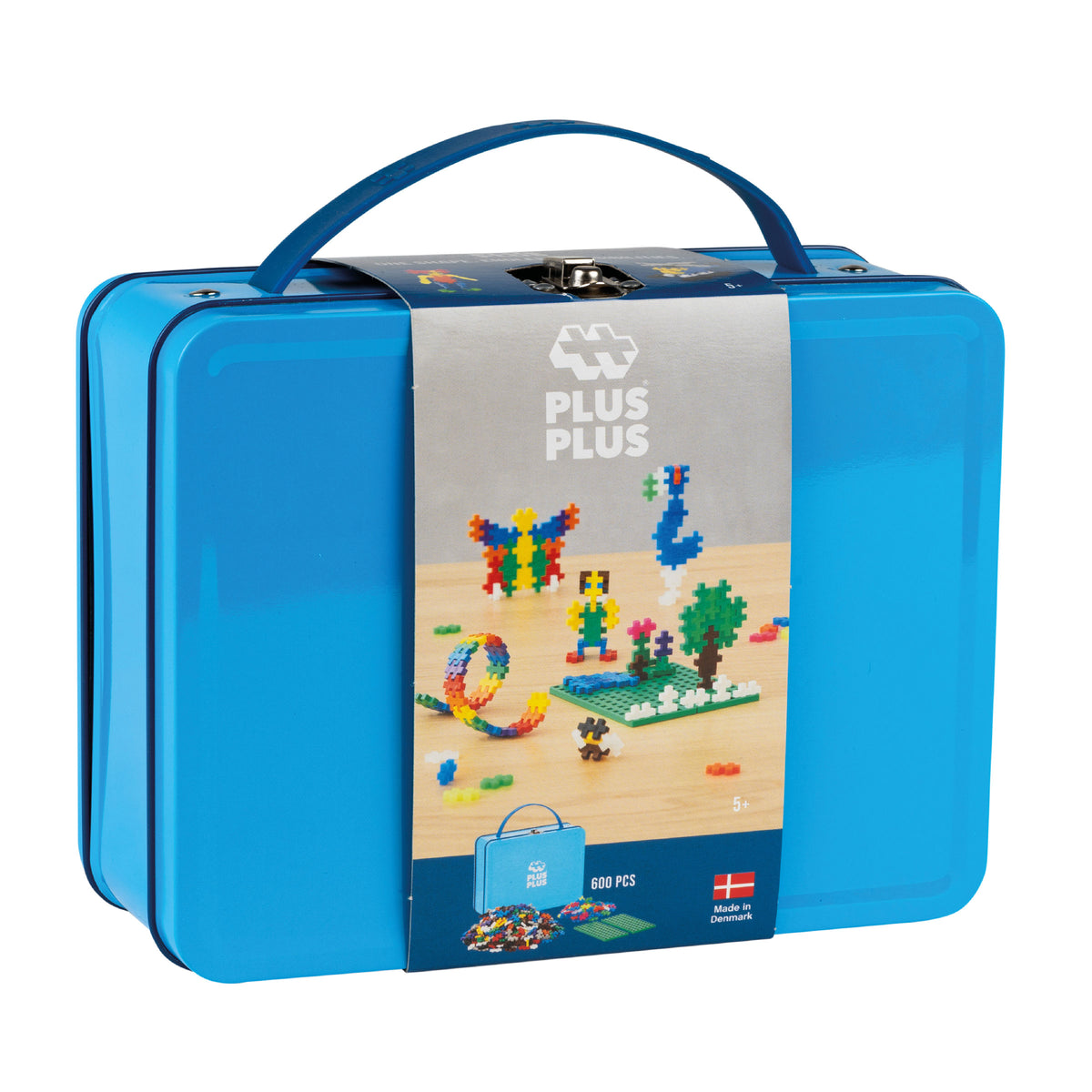 Plus-Plus 600pcs Metal Suitcase Basic & Neon