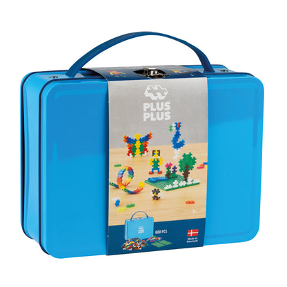 Plus-Plus 600pcs Metal Suitcase Basic & Neon