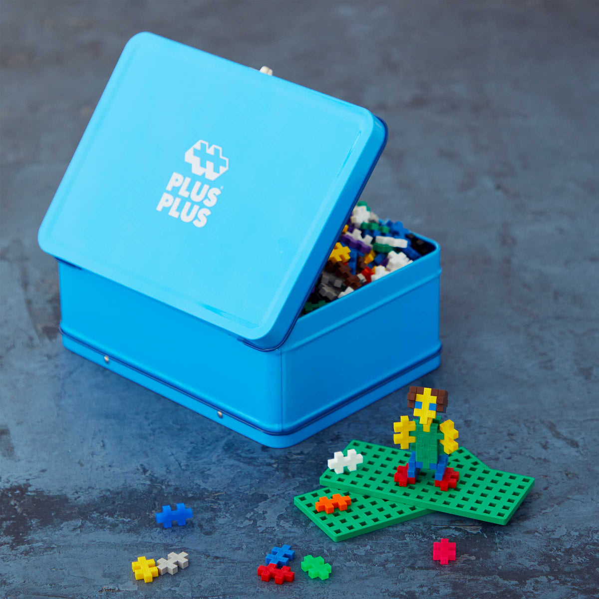 Plus-Plus 600pcs Metal Suitcase Basic & Neon