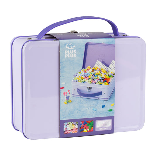 Plus-Plus 600pcs Metal Suitcase Pastel & Neon Mix