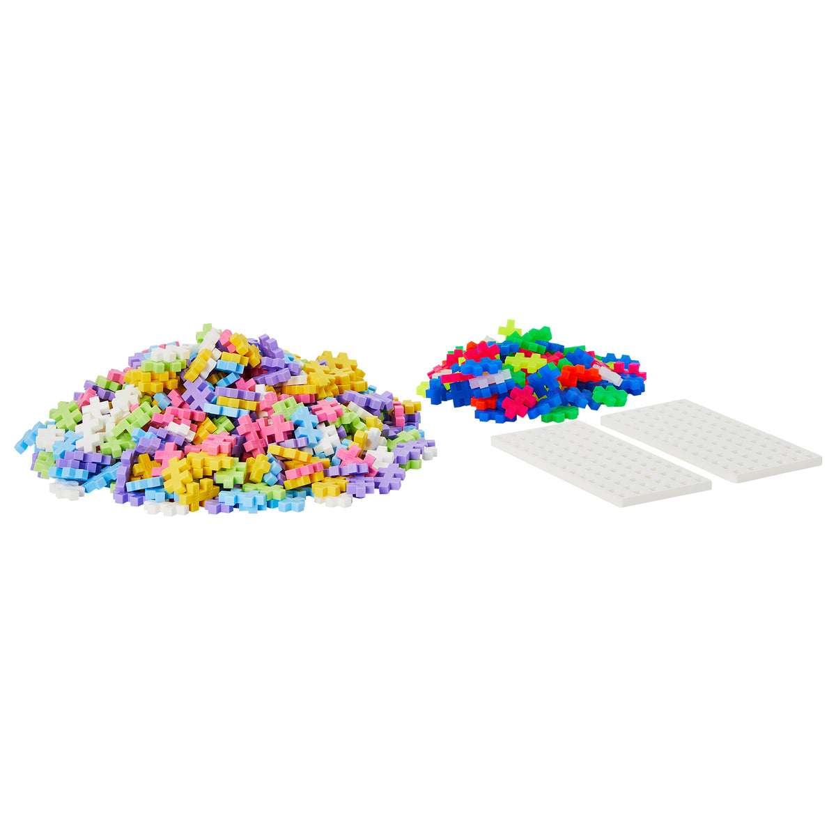 Plus-Plus 600pcs Metal Suitcase Pastel & Neon Mix