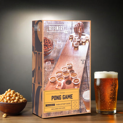 Refinery & Co Wooden Beer Pong Game ** FINAL SALE **