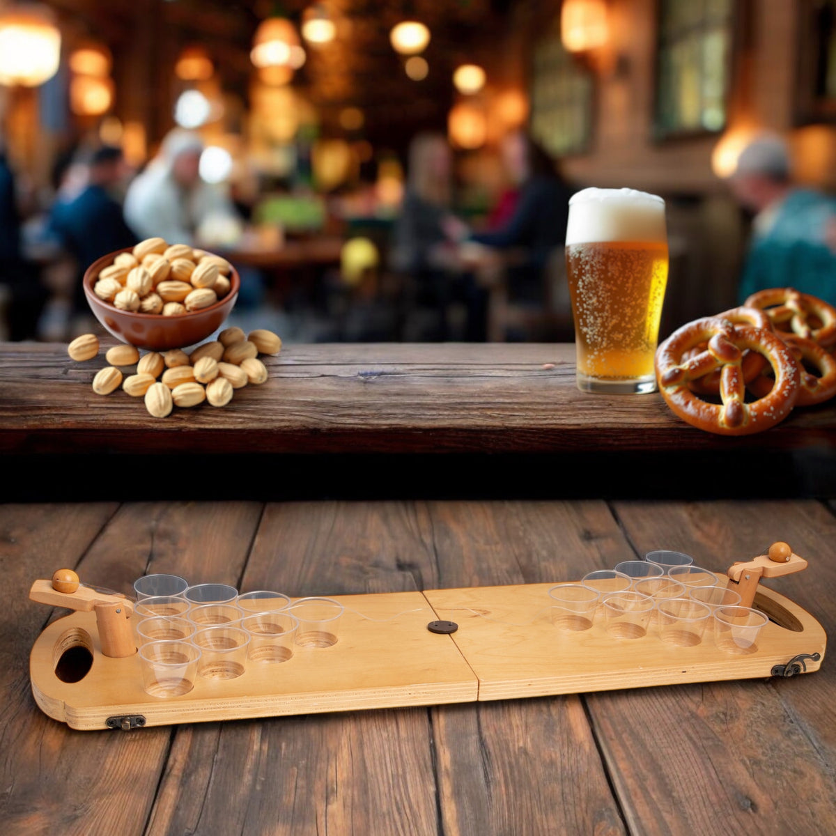 Refinery & Co Wooden Beer Pong Game ** FINAL SALE **