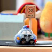 Load image into Gallery viewer, Tara Treasures Felt Police Vehicle Toy
