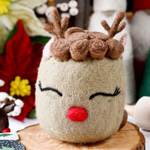 Load image into Gallery viewer, Tara Treasures Felt Christmas Reindeer Cake
